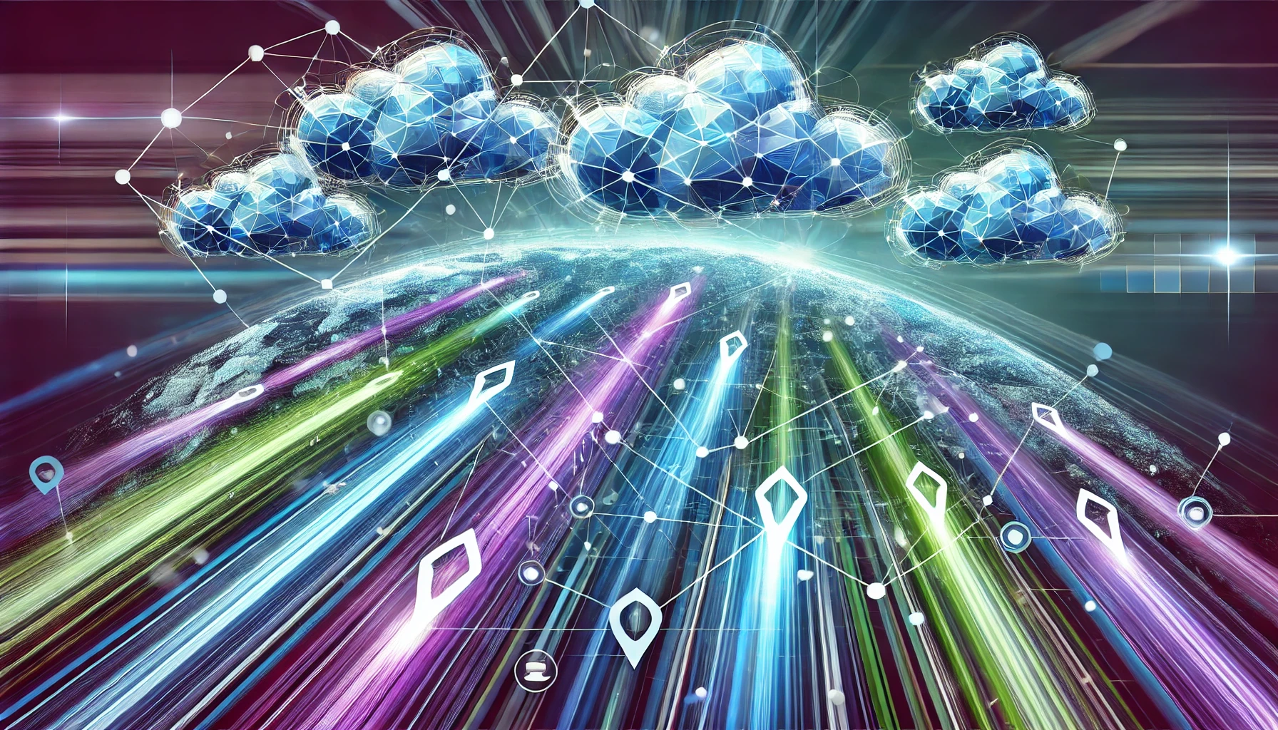An-illustration-depicting-a-fast-internet-network-with-multiple-high-speed-data-routes.-The-image-should-show-interconnected-lines-representing-data